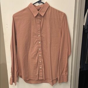 The Shirt by Rochelle Behrens Women's Button Down Shirt in Peach